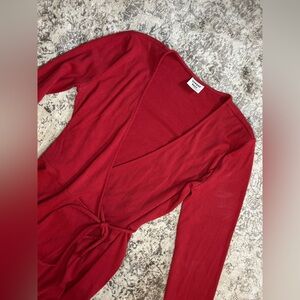 Sunday Best Red Wrap Dress - Medium